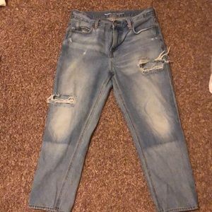 Womens Straight Light Blue Jeans Size 4